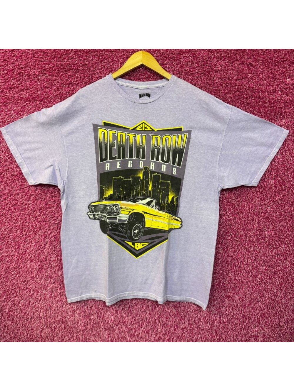 Death Row Records LBC Low Rider Rap Record Label Tee 1X/2X